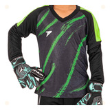 Camisa Goleiro Infantil Futebol Futsal Poker Com Proteçao 