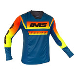 Camisa Ims Sprint Slim Azul Petróleo Cross Trilha Novo