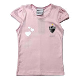 Camisa Infantil Cruzeiro Esporte Clube Rosa Menina Oficial