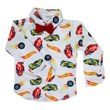 Camisa Infantil Hotwheels Inverno Manga Longa
