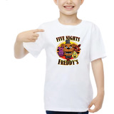 Camisa Infantil Jogo Five Misterio Night Terror 100% Algodão