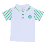 Camisa Infantil Palmeiras Polo Branca Oficial
