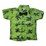 Camisa Infantil Temática Social Hulk Festa