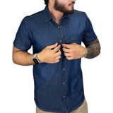 Camisa Jeans Masculina Slim Fit - Premium Luxo