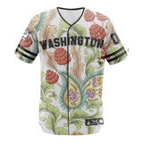 Camisa Jersey Baseball Floral Cult Hype Verão Beisebol Jogo