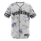 Camisa Jersey Baseball Hype Cult Summer Floral Beisebol Jogo