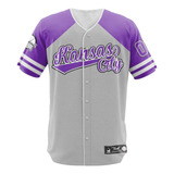 Camisa Jersey Baseball Kansas Time Beisebol Basebol Jogo