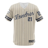 Camisa Jersey Baseball Londres Time Beisebol Basebol Jogo