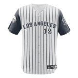 Camisa Jersey Baseball Los Angeles Time