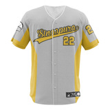 Camisa Jersey Baseball Singapura Time Beisebol Basebol Jogo