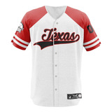 Camisa Jersey Baseball Texas Time Beisebol Basebol Jogo