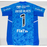 Camisa Jogo Flamengo 2022 Diego Alves Libertadores Flatv+ M