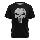 Camisa Justiceiro Frank Punisher Castle Hq Camiseta