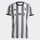 Camisa Juventus I adidas 22/23 Branca/preta