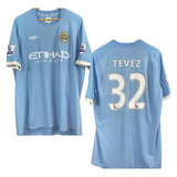 Camisa Manchester City Umbro 2011 Tevez