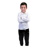 Camisa Manga Longa Infantil Menino-bebê Polo Menino Algodão 