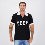 Camisa Masculina Retrô União Soviética Preta