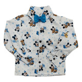 Camisa Mickey Baby  Infantil Manga