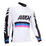 Camisa Motocross Amx Prime One Branco Downhill Trilha Enduro