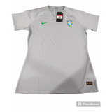 Camisa Nike Feminina Cinza Brasil Seleção Tamanho G Original