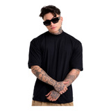 Camisa Oversized Masculina Over Gola Alta Mangona 