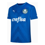  Camisa Palmeiras Oficial Torcedor Goleiro Home Azul 23/24