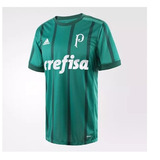 Camisa Palmeiras Titular adidas 2017 Verde - Frete Grátis
