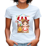 Camisa Para Festa Caipira Babylook Vestido Balão Junina Plus