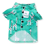 Camisa Para Pet Eco Friend Girafas Da Petecco