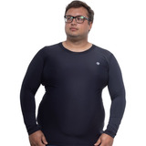 Camisa Plus Size Manga Longa Camiseta Masculina Proteção Uv