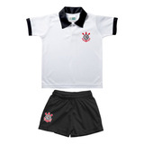 Camisa Polo E Shorts Infantil Corinthians 