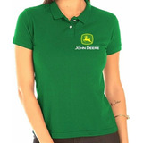 Camisa Polo Feminino Montadora John Deere Bordado