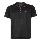 Camisa Polo Fila Open Preta Original
