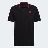 Camisa Polo Flamengo adidas Dna Preta