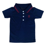 Camisa Polo Infantil Bebê Menino Manga