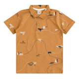 Camisa Polo Infantil Menino Brandili Meia Malha Algodão