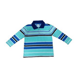 Camisa Polo Infantil Tm3,listras M/comprida