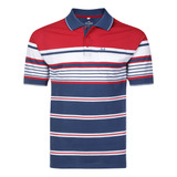 Camisa Polo Masculina Listrada Com Bolso Vilejack Vmgp0320