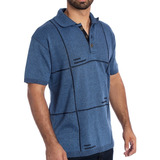 Camisa Polo Masculina Tricô - Quadro