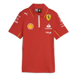 Camisa Polo Scuderia Ferrari Team Feminina Puma