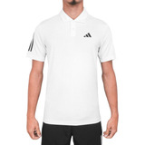 Camisa Polo adidas Tennis Club 3-stripes Branca E Preta