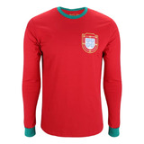 Camisa Portugal Vermelha Futebol Retro Edicao C Nota Fiscal