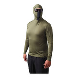 Camisa Proteção Uv Ninja Verde Militar Pesca Protege Inseto