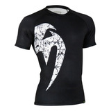 Camisa Rash Guard Giant Classic Black Manga Curta - Venum