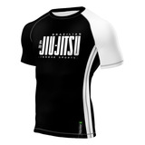 Camisa Rash Guard Jiu-jitsu Segunda Pele Uv Manga Curta