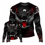 Camisa Rash Guard Lycra Manga Longa - Lobo Nightmare - Venum