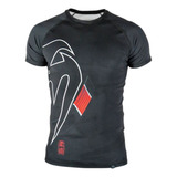 Camisa Rash Guard No Gi Black Belt Dark Manga Curta - Venum