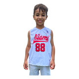 Camisa Regata Infantil Basquete Dry Fit Proteção Uv Promoção
