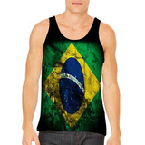 Camisa Regata Verão Brasil Futebol Países