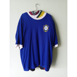 Camisa Retro Seleção Brasileira Azul Copa De 1974